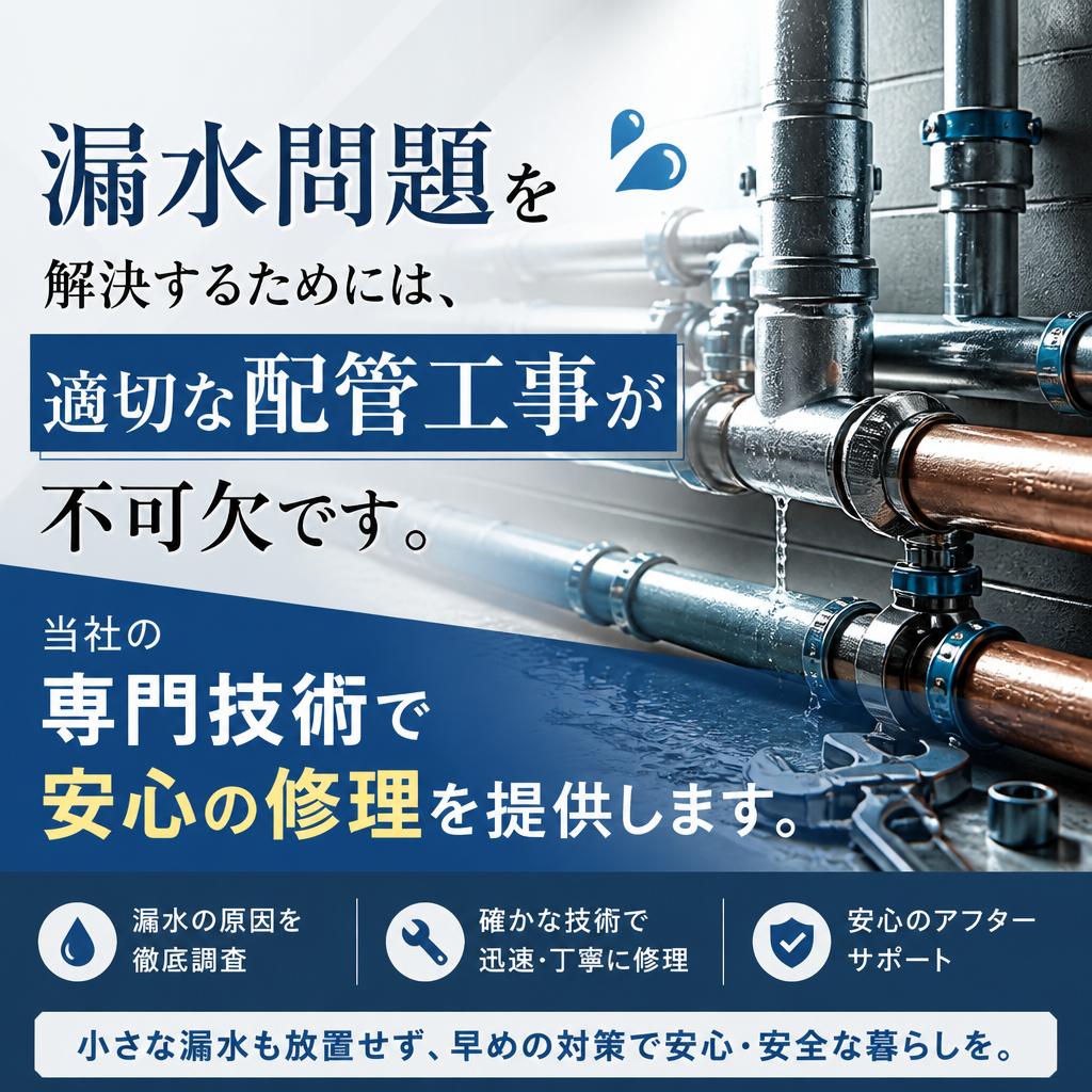 適切な配管工事の必要性