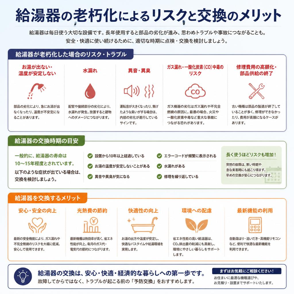 給湯器交換の重要性