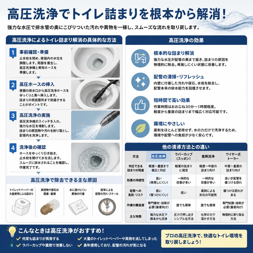 高圧洗浄サービスの特徴