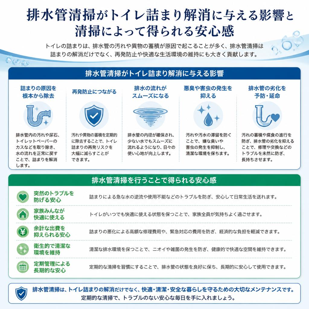 排水管清掃のメリット