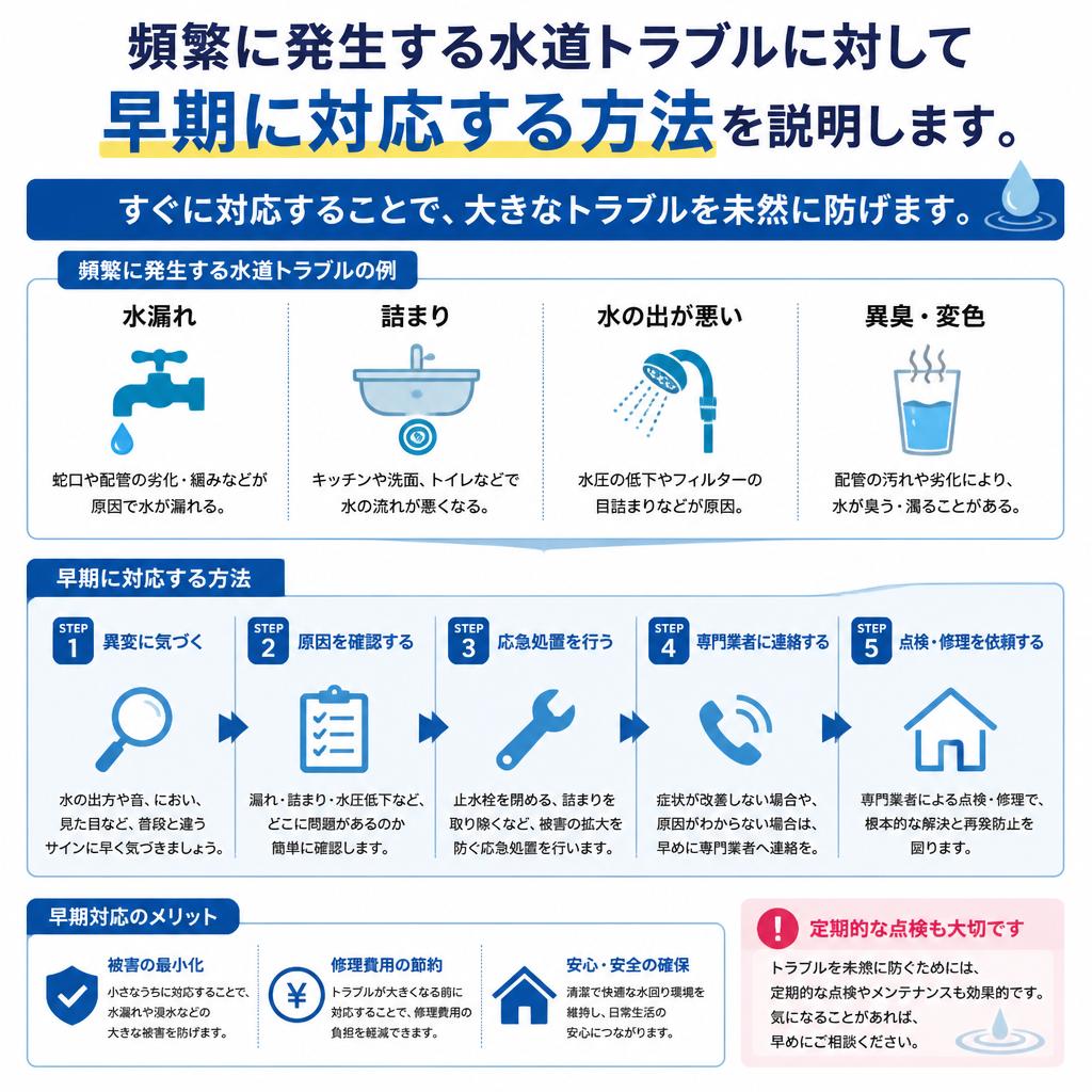 水道トラブルの早期発見