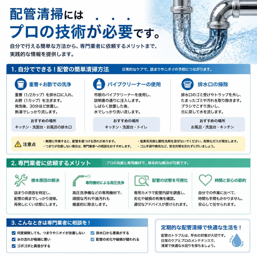 効果的な配管清掃方法