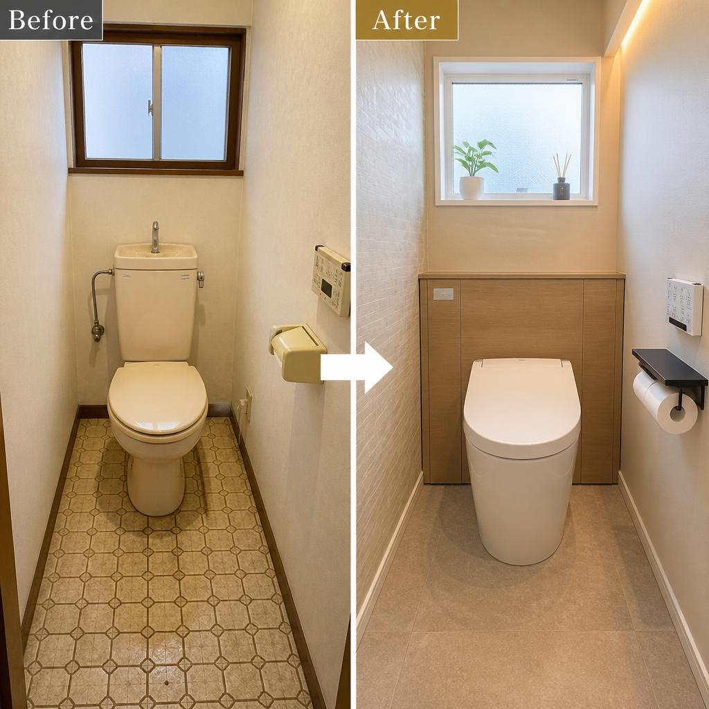 老朽化したトイレをアップグレード！