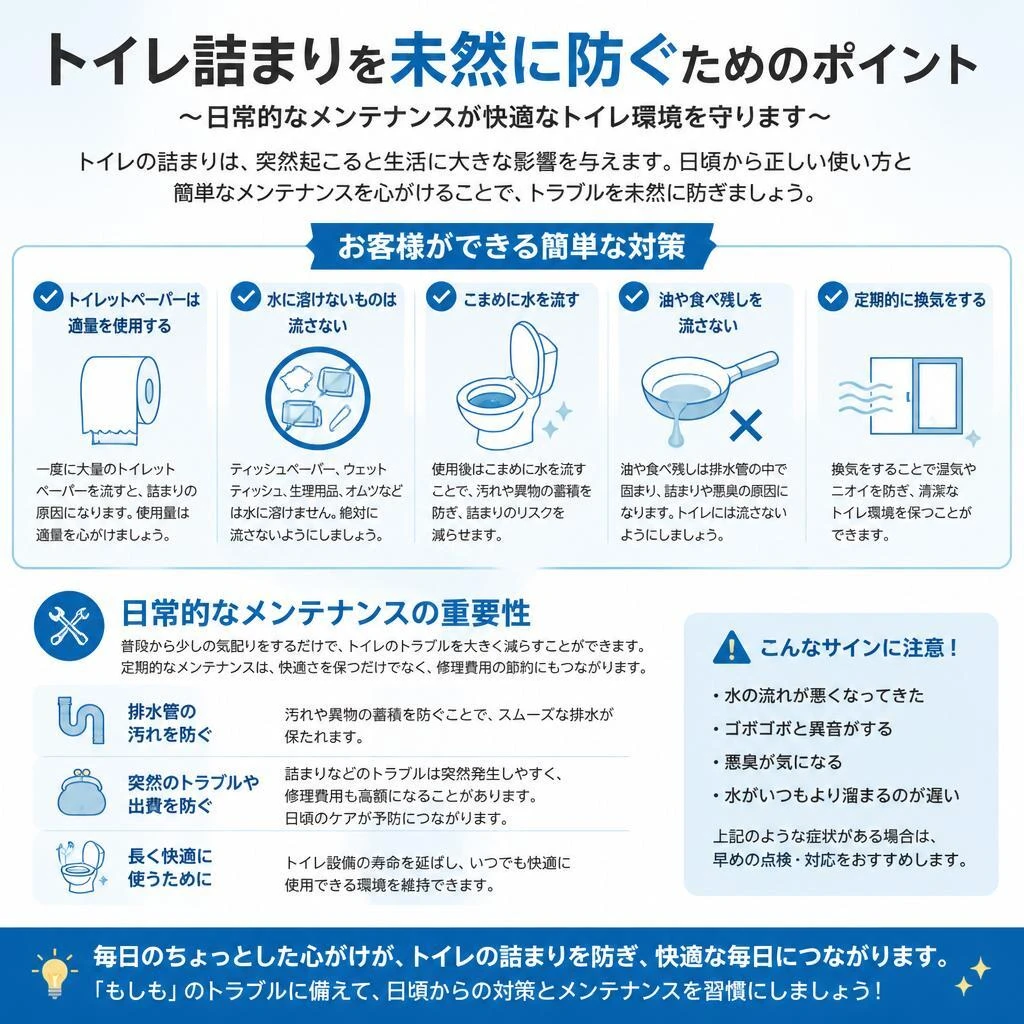 水回りトラブルの予防法