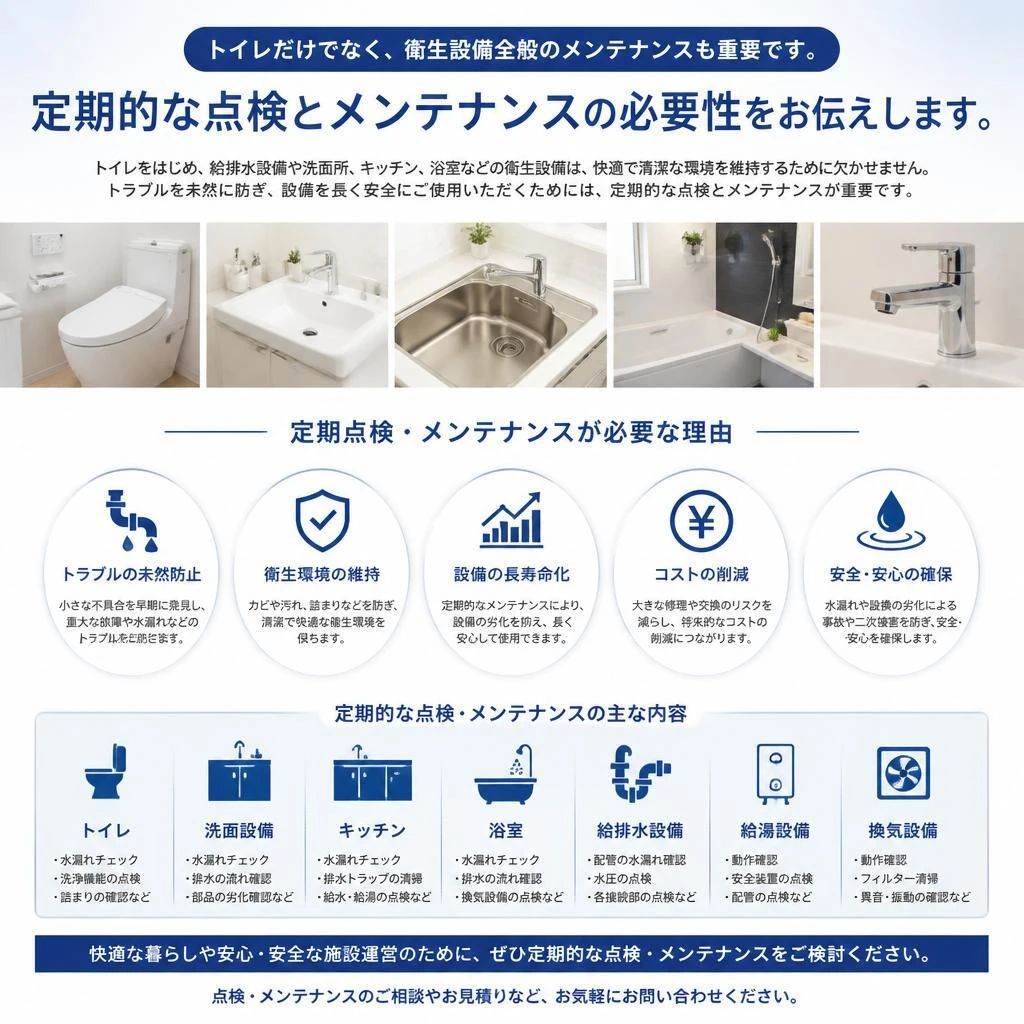 衛生設備のメンテナンス
