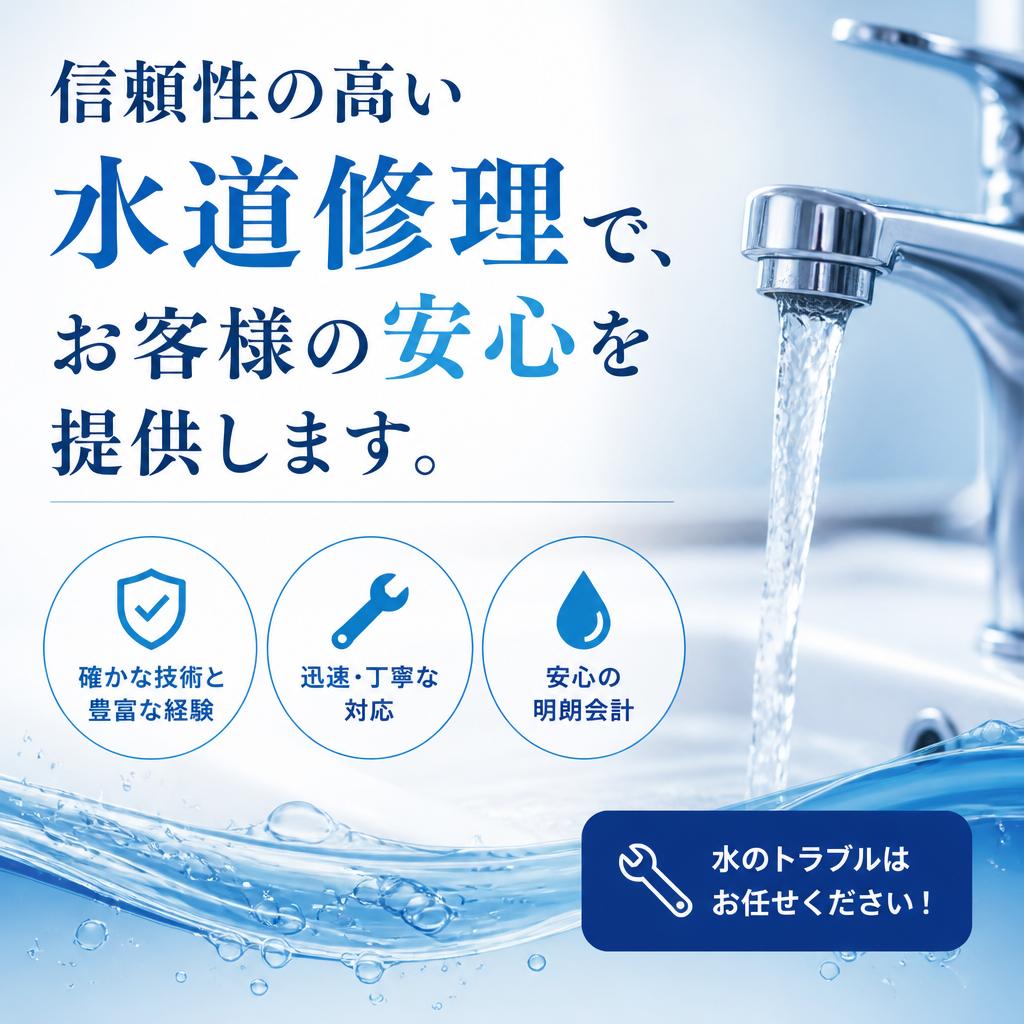 確かな技術の水道修理