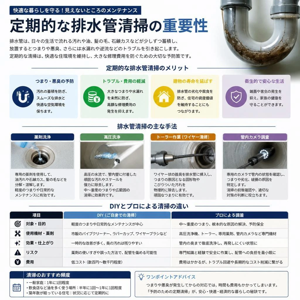 排水管清掃のすすめ