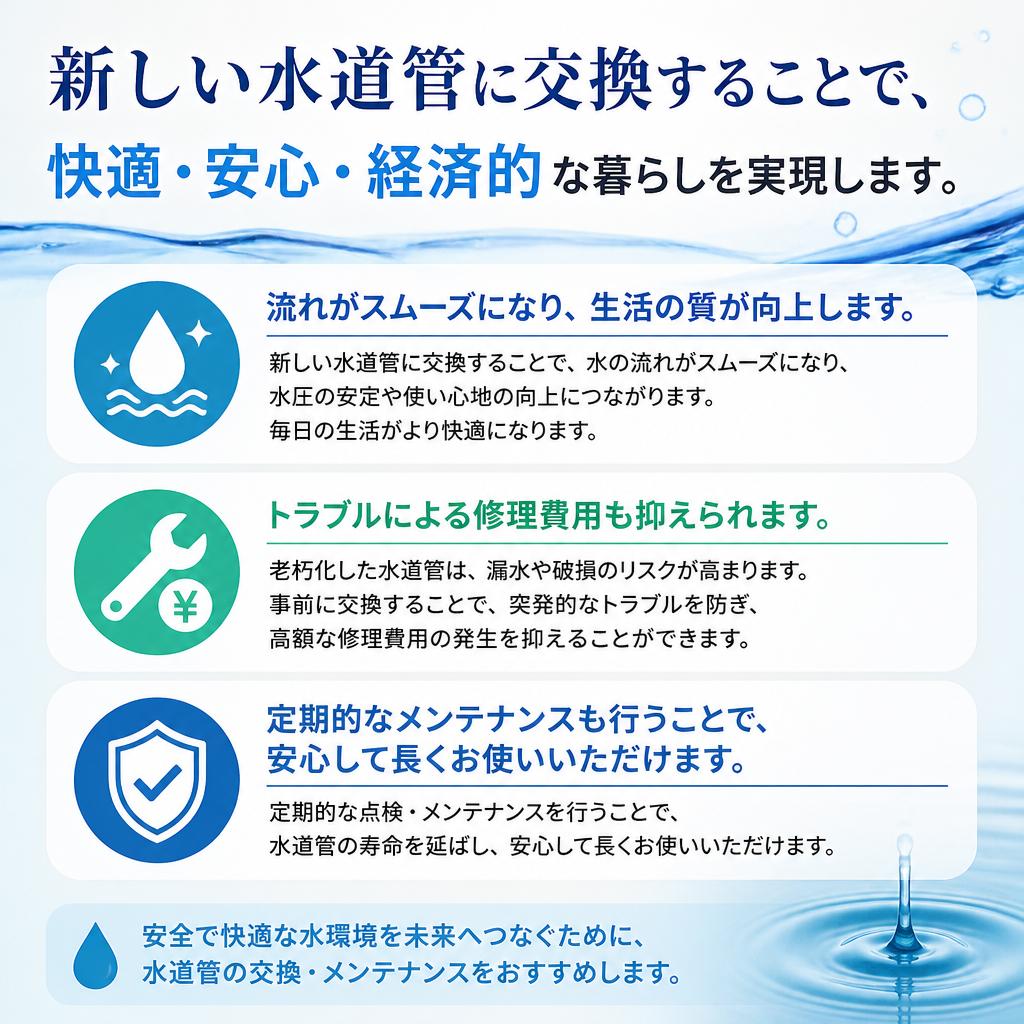 水道管交換のメリット
