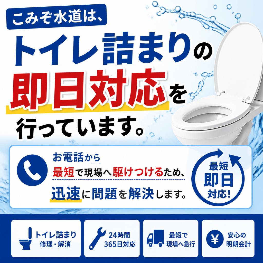 即日対応！迅速な水道修理