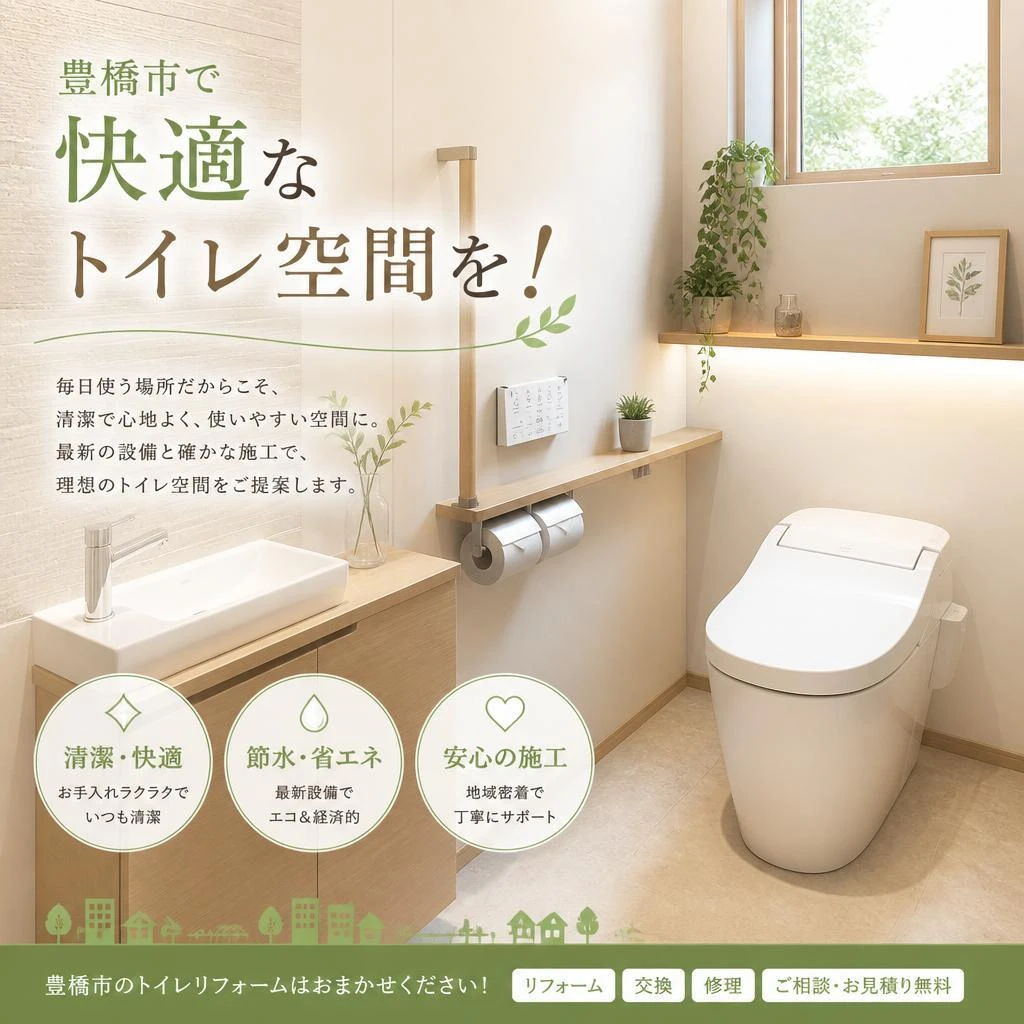 豊橋市で快適なトイレ空間を！
