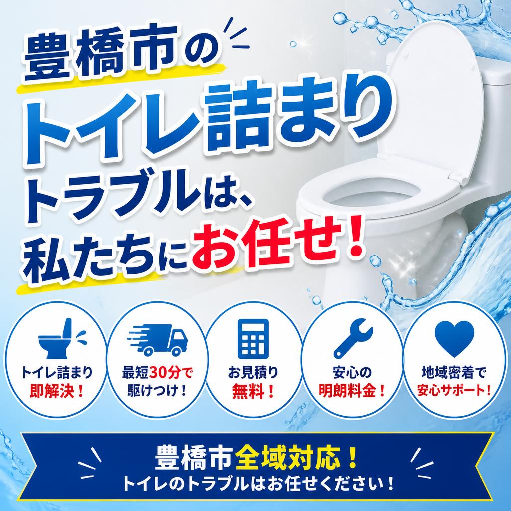 豊橋市のトイレ詰まりトラブルは、私たちにお任せ！