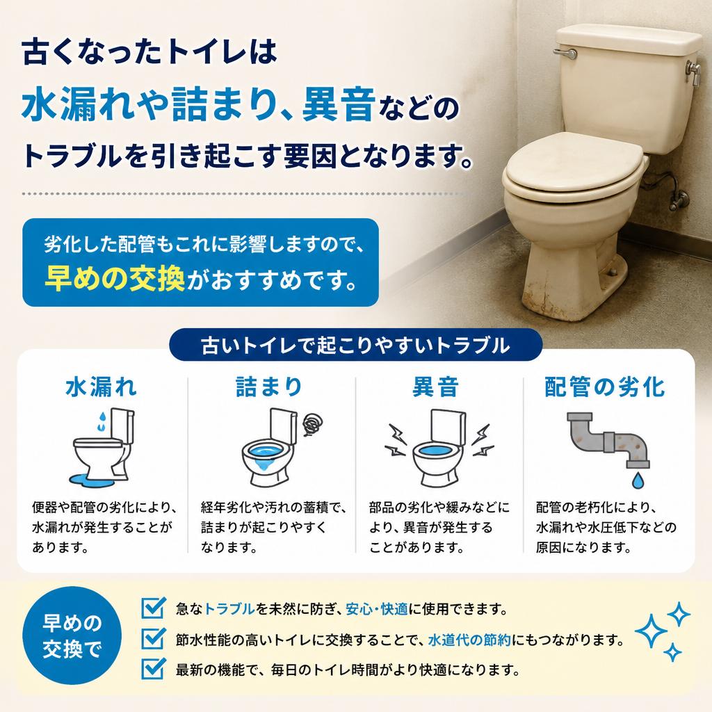 トイレ交換の必要性