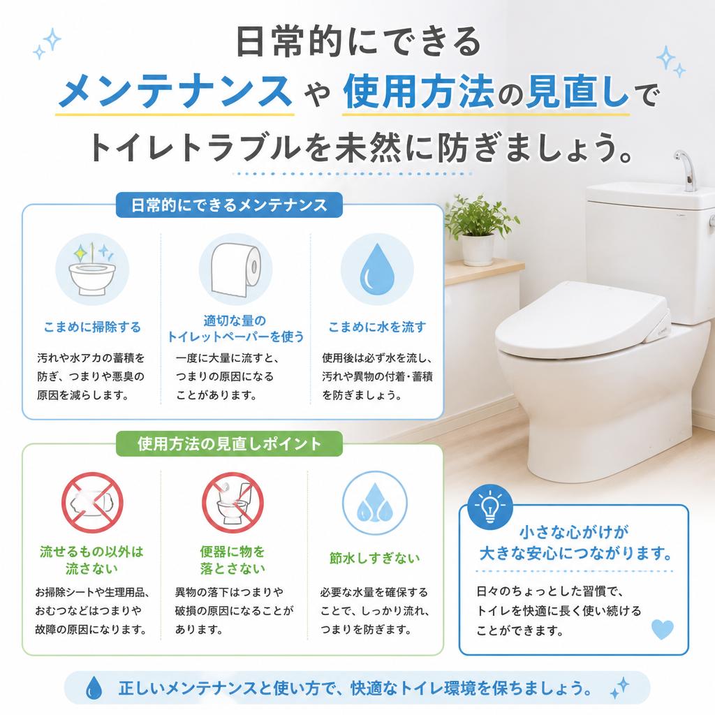 5. トイレトラブルの予防策