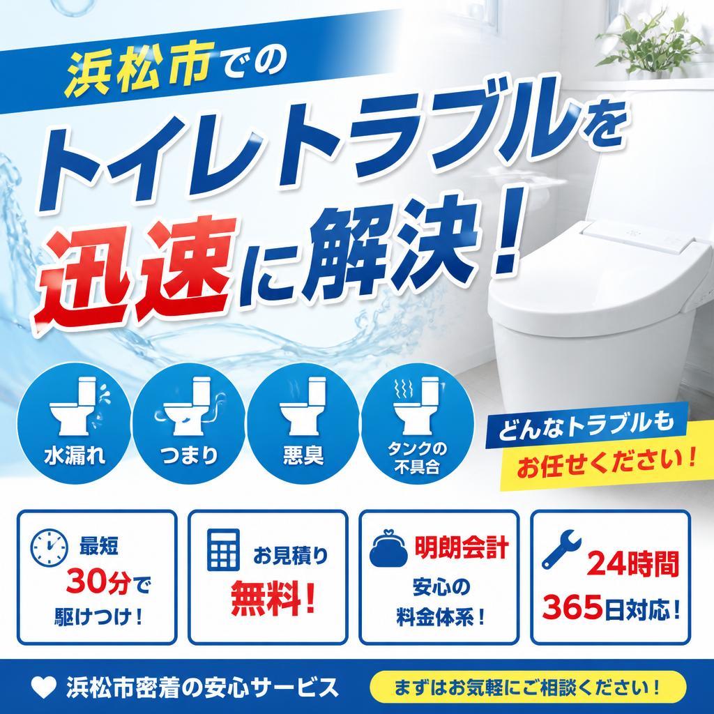 浜松市でのトイレトラブルを迅速に解決！