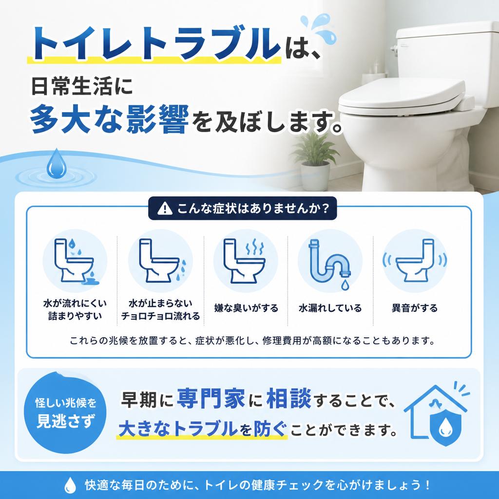 トイレトラブルの予兆と早期発見の重要性