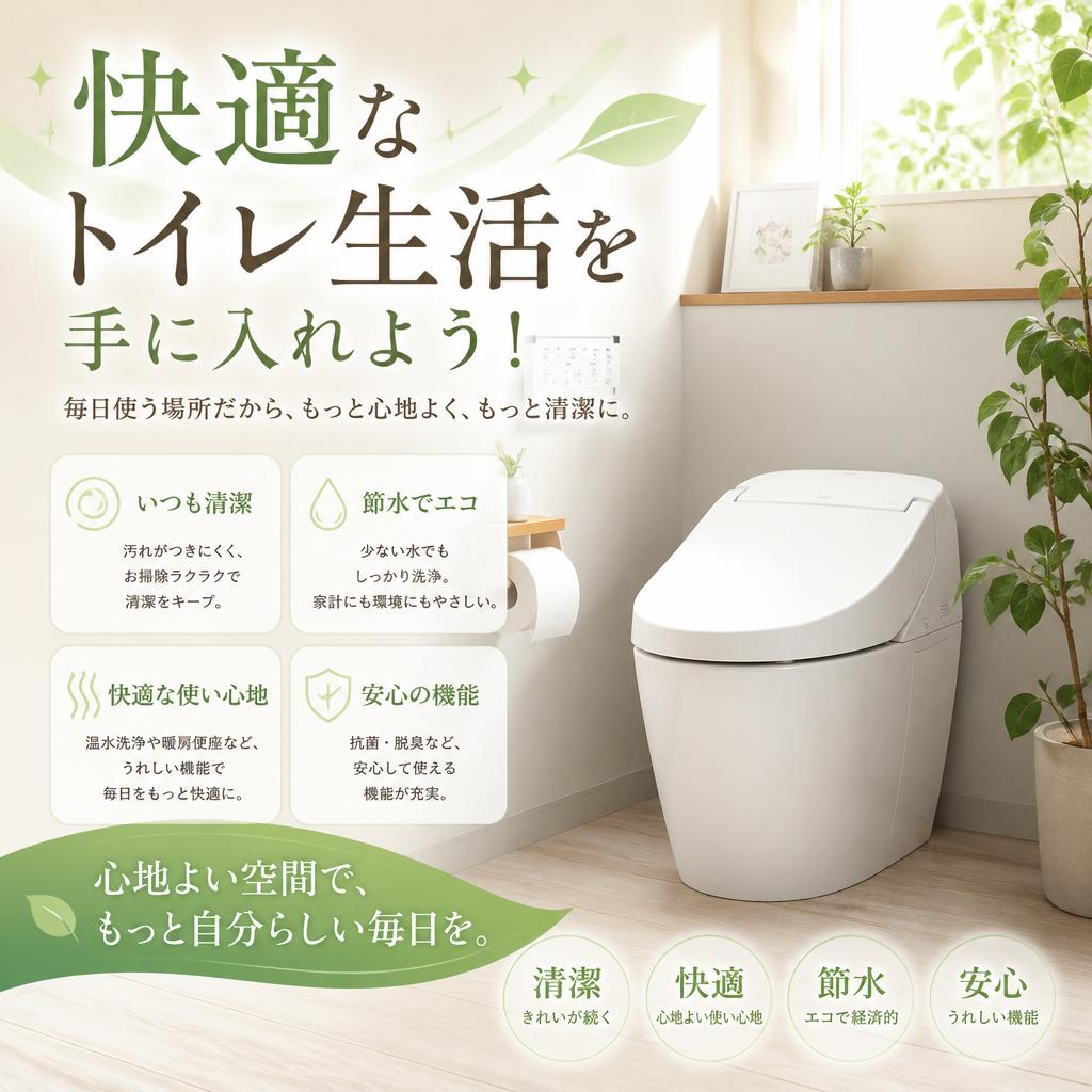 快適なトイレ生活を手に入れよう！