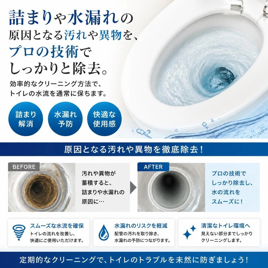 プロによるパイプクリーニング