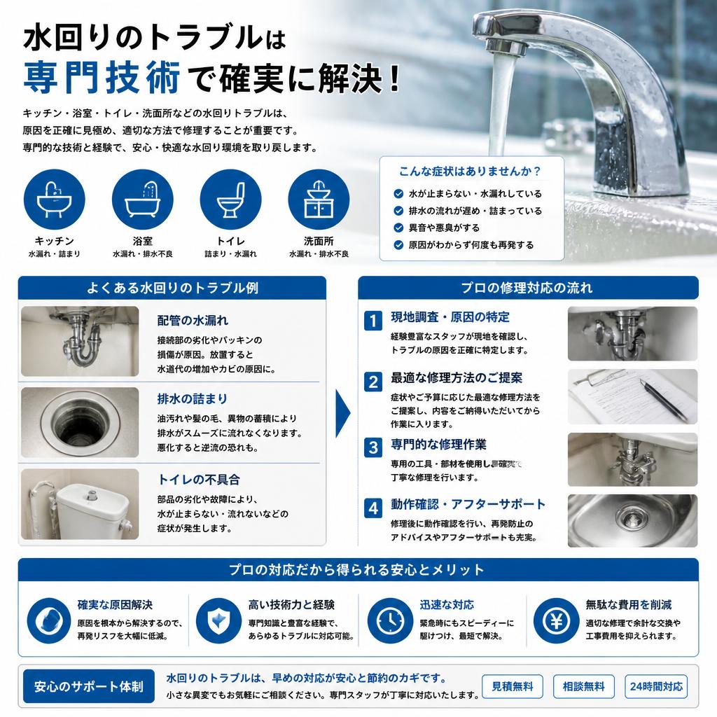 4. 効果的な水道修理の方法