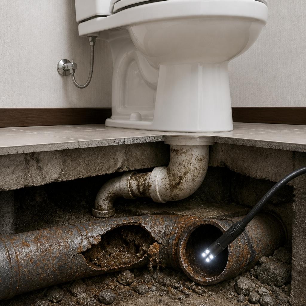豊川市でのトイレの詰まり、配管の老朽化が原因かもしれません！専門業者による確かな配管点検を