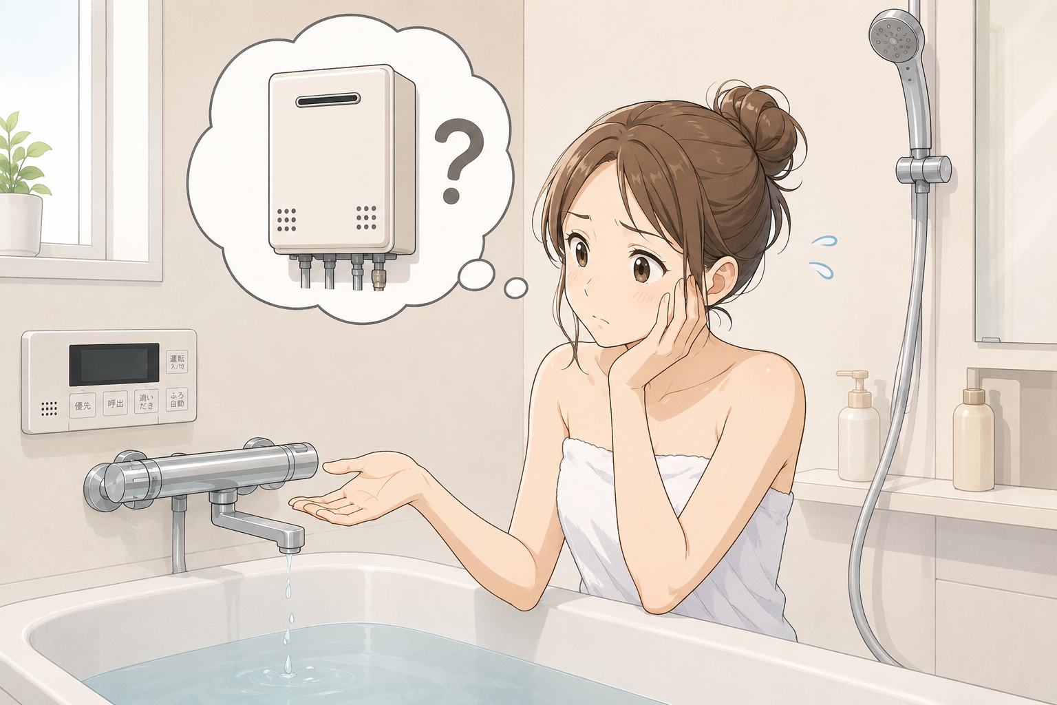 給湯器のトラブルは放置せず、早めの修理を！