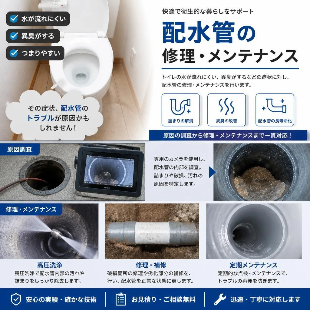 配水管の修理とメンテナンス