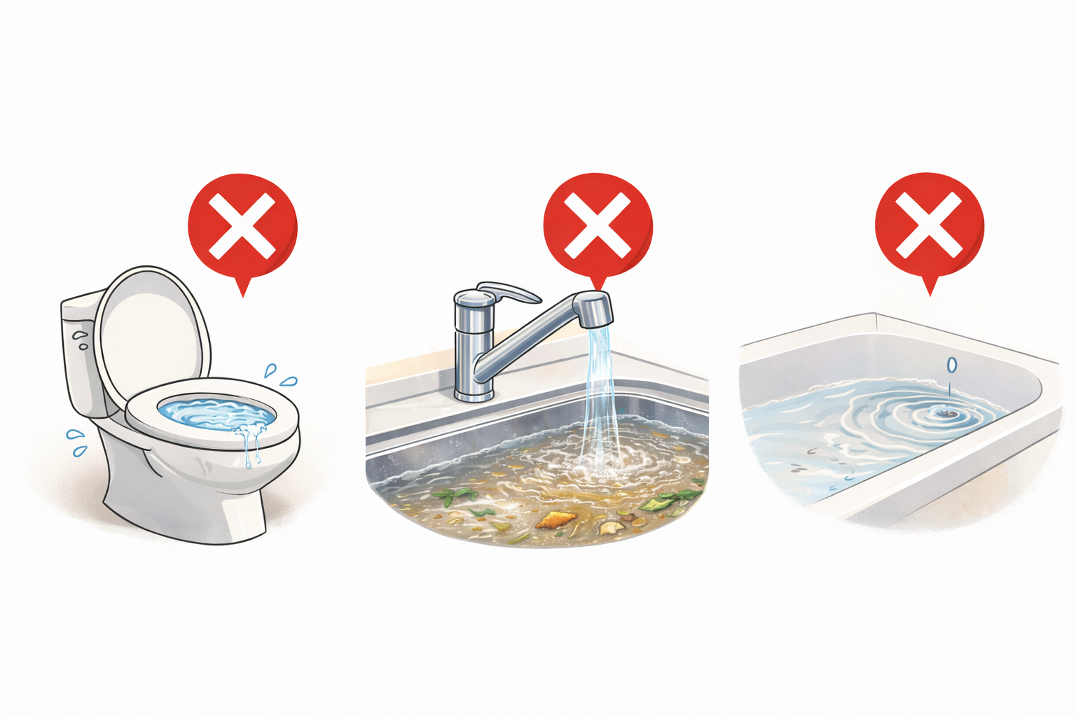 2. 知っておくべき水回りトラブルの種類