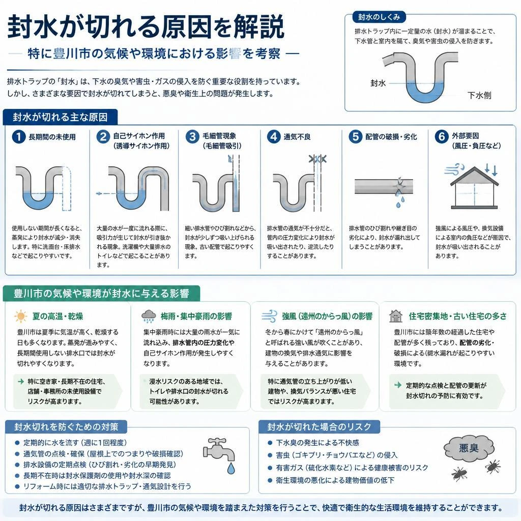 封水が切れる原因とは？